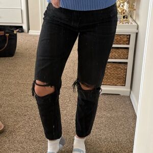 American Eagle Black Boyfriend Jeans